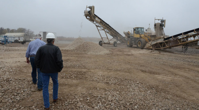 County Commissioners visit new rock quarry