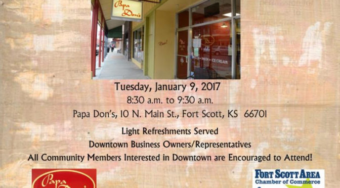 Sharing Ideas For Downtown Fort Scott