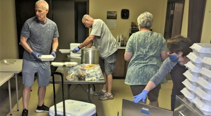 Community Christian Joins First Methodist Church In Feeding Local Families That Need A Meal