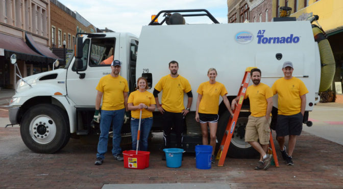 YPL helps clean up downtown