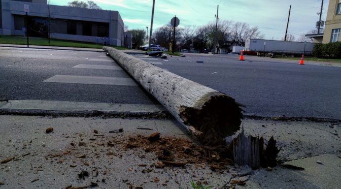 Utility Pole Collapses