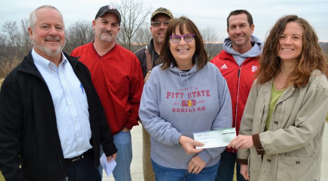 YAT Receives Check From Gunn Park Trails