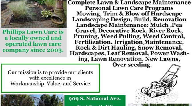 Chamber Business Pick of the Week: Phillips Lawn Care
