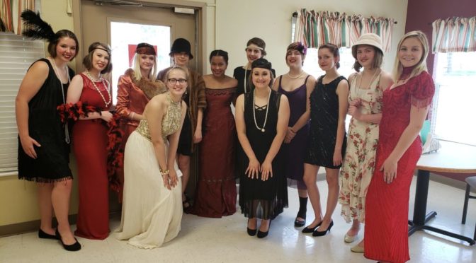 FSHS Thespians Perform 1920s Attire Fashion Show at Medicalodge