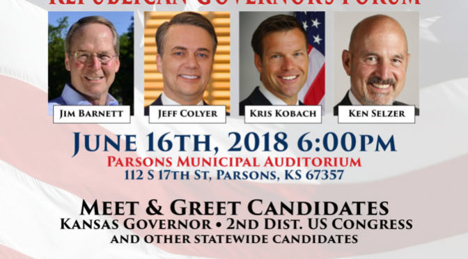 SEK Republican Chairs to Host Governor’s Forum
