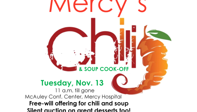 Chili Cook-Off Nov. 13 at Mercy