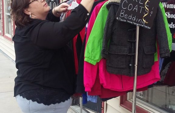 Free Rack of Coats Outside At Bid and Dibs