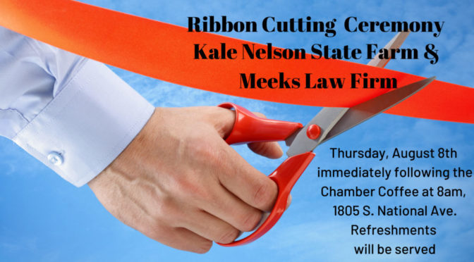 Ribbon Cutting Ceremony Aug. 8 for Meeks Law and State Farm Insurance