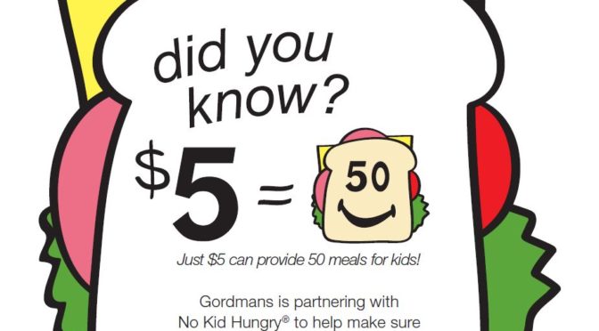 Gordman’s Supports No Kid Hungry In July Program