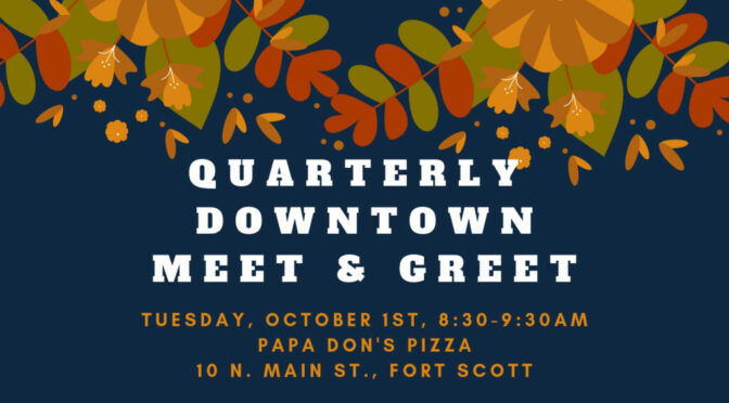 Downtown Meet and Greet Oct. 1