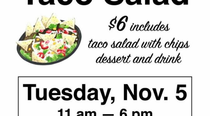 Rotary Taco Salad Dinner Nov. 5
