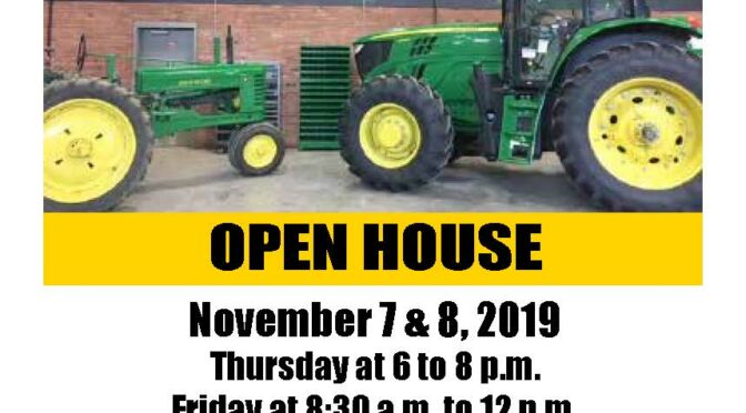 John Deere Tech School Open House Nov. 7-8