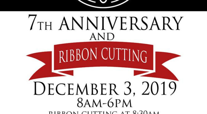 Bids and Dibs Anniversary Ribbon Cutting Dec. 3