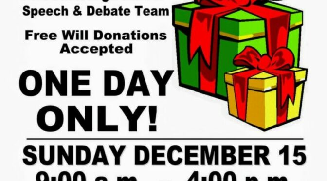 FSHS Debate Offers Gift Wrapping Service Dec. 15