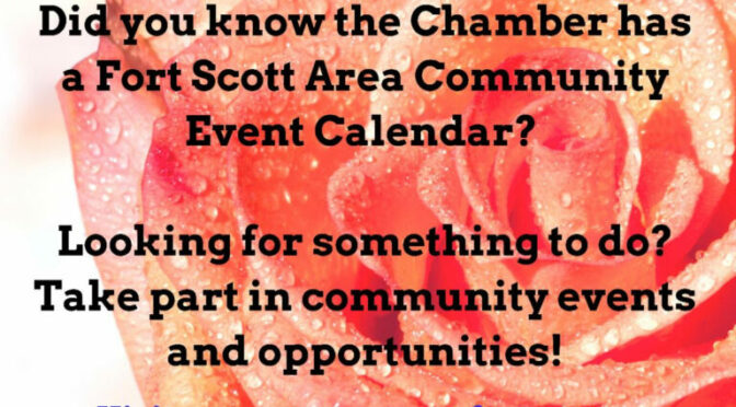 Fort Scott Chamber of Commerce Asking For Submissions For Event Calendar