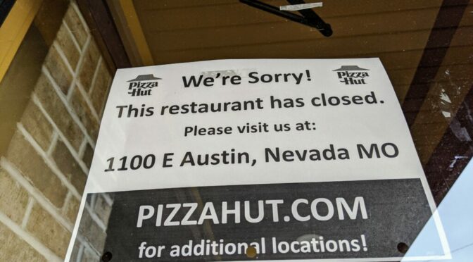Fort Scott Pizza Hut Closes Permanently
