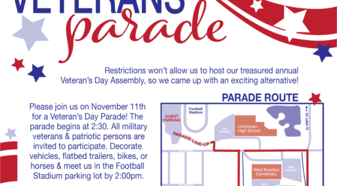 UHS Plans Veteran’s Parade Nov. 11