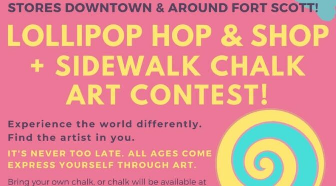 March 19: Lollipop Hop and Shop, Plus Sidewalk Chalk Art Contest