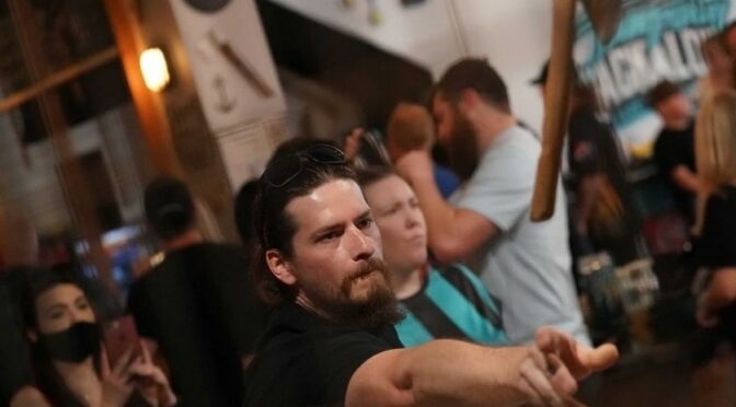 Sport of Axe Throwing Comes To Fort Scott