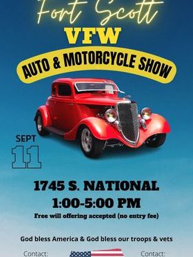 VFW Auto & Motorcycle Show Sept. 11
