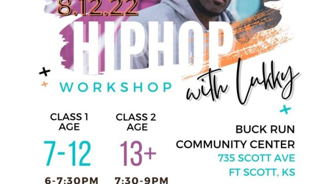 Hip Hop Dance Workshop Offered August 12 at Buck Run