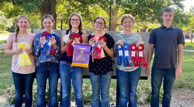 Southwind District 4-H’ers Win Intermediate Kansas 4-H Meat Judging Contest