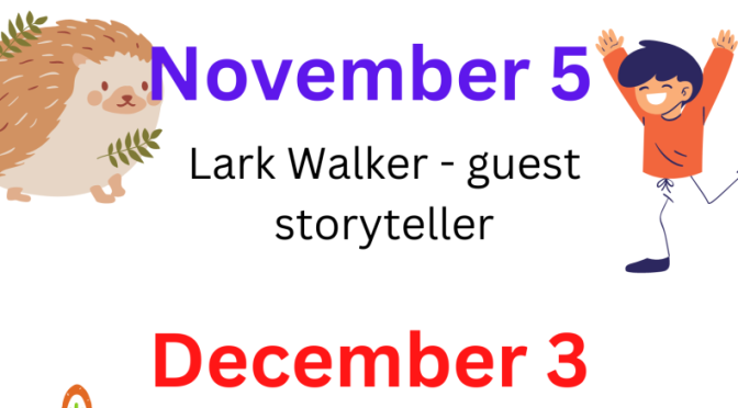 Storytime November 5 at Hedgehog INK