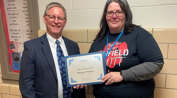 Margaret Marino Awarded a Classroom Grant