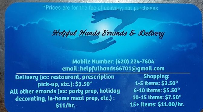 New Business: Helpful Hands Errands and Delivery Service Targets Help for Seniors