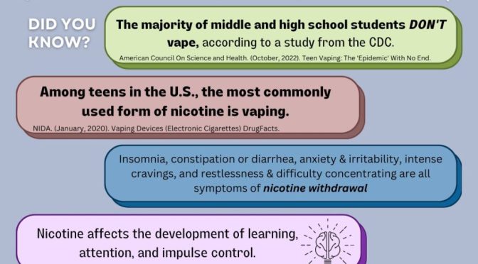 National Drug and Alcohol Facts Week:Vaping