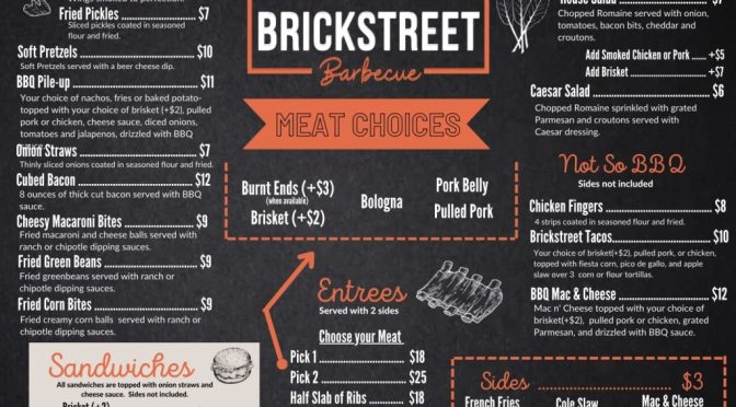 Brickstreet BBQ Opens