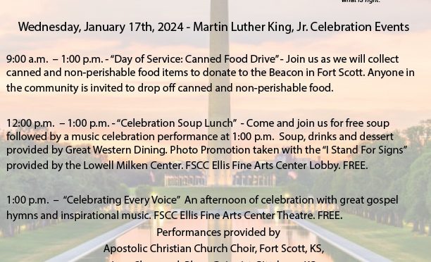 Martin Luther King, Jr. Celebration Rescheduled Due to Forecasted Weather