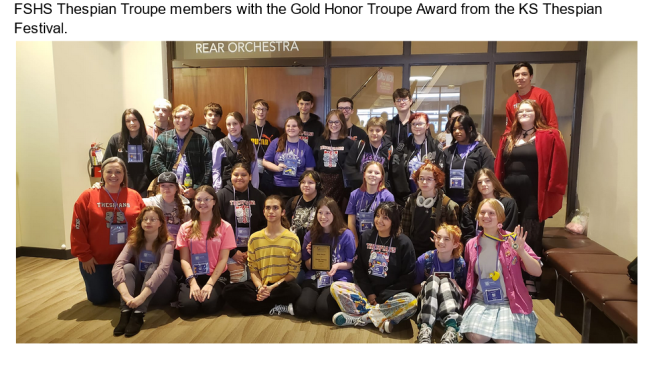 Fort Scott High School Thespians Win State Honors