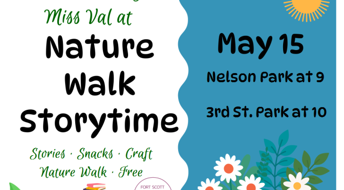 Storytime in the Park is May 15