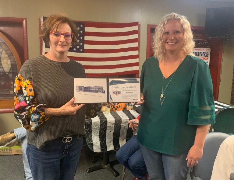 Brita Bolton Presented Woodman Hometown Hero Award Fort Scott Biz