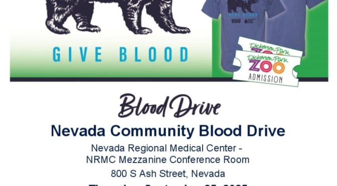 Blood Drive and Skin Cancer Screening Offered At Nevada Hospital