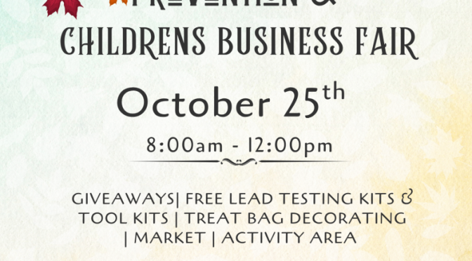 Childrens Business Fair is October 25