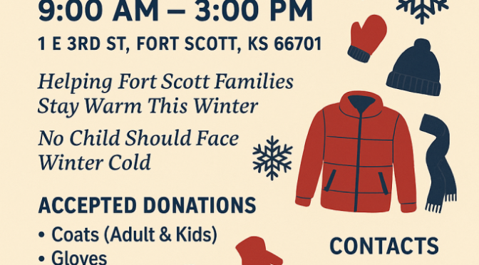 Coat Drive December 6 at 1 E. Third