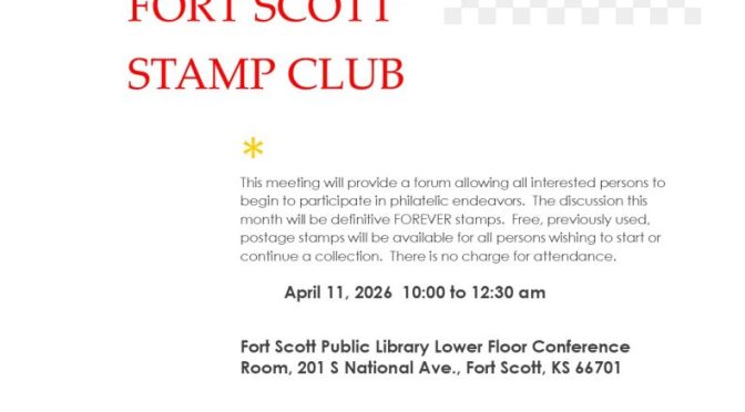 FS Stamp Club Meets April 11