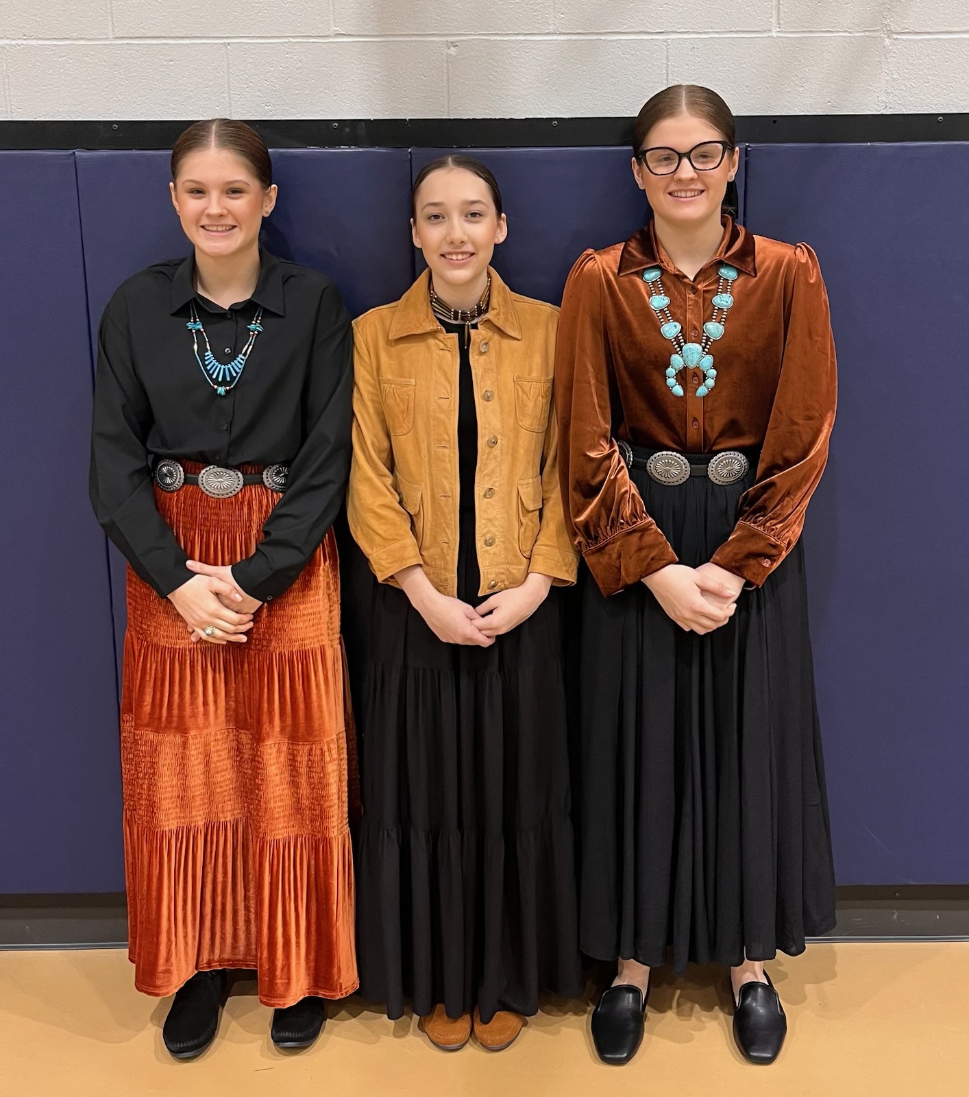 Bella Antone, Charlee Wells, and Hadley Wells performing Bridging Two Cultures at National History Day