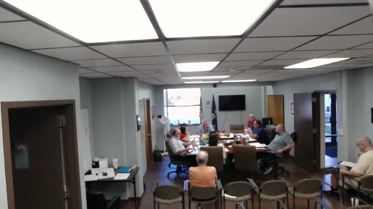 Bourbon County Commission meeting in the commission room, June 15, 2026