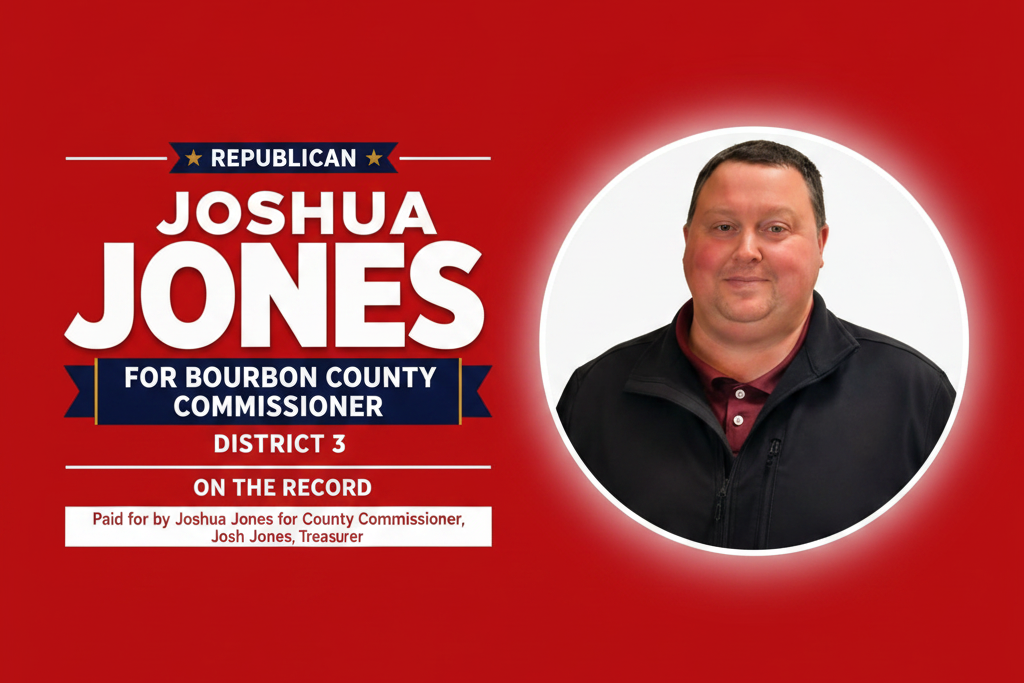 Joshua Jones, Republican for Bourbon County Commissioner, District 3 — On the Record