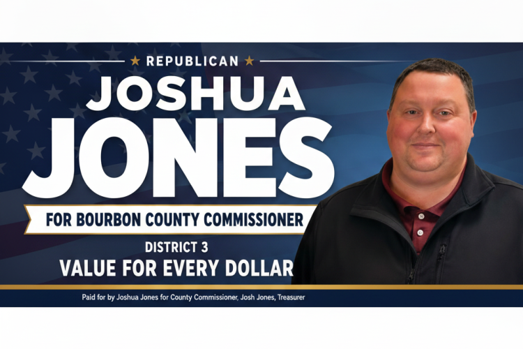Joshua Jones, Republican for Bourbon County Commissioner, District 3 — Value for Every Dollar