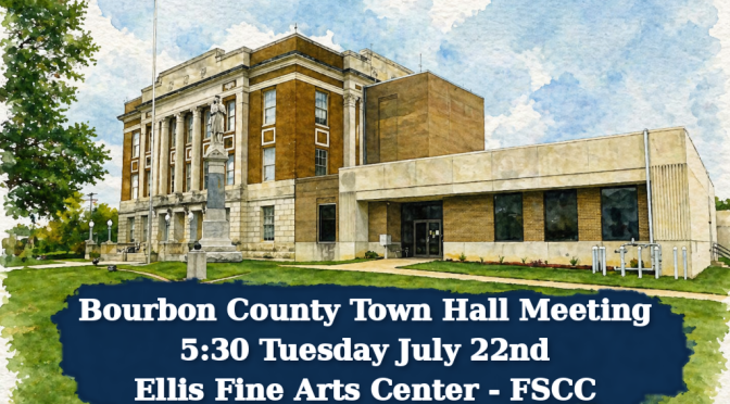 Bourbon County Town Hall Meeting July 22 @ 5:30 PM