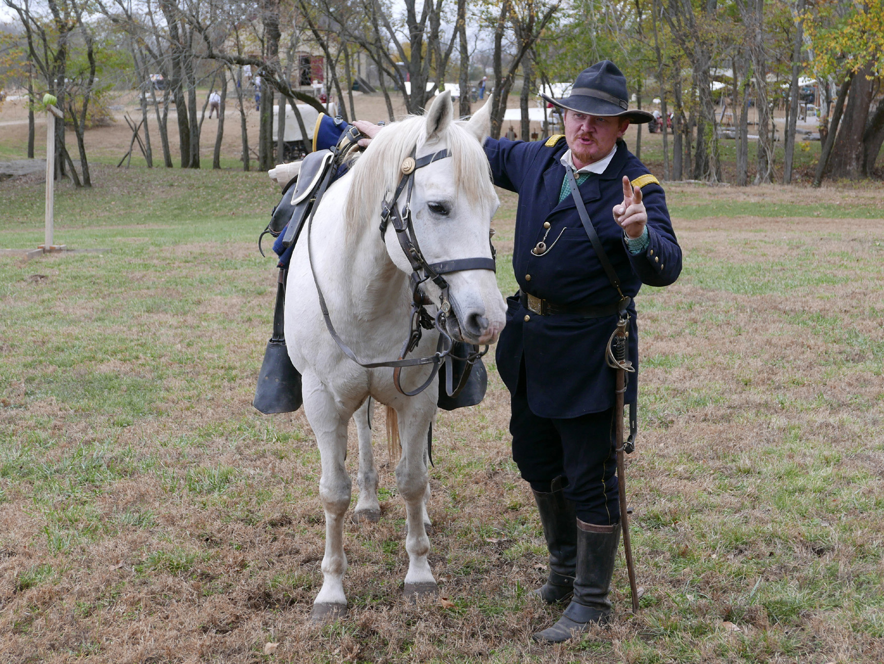 Matt Feild talking about cavalry life